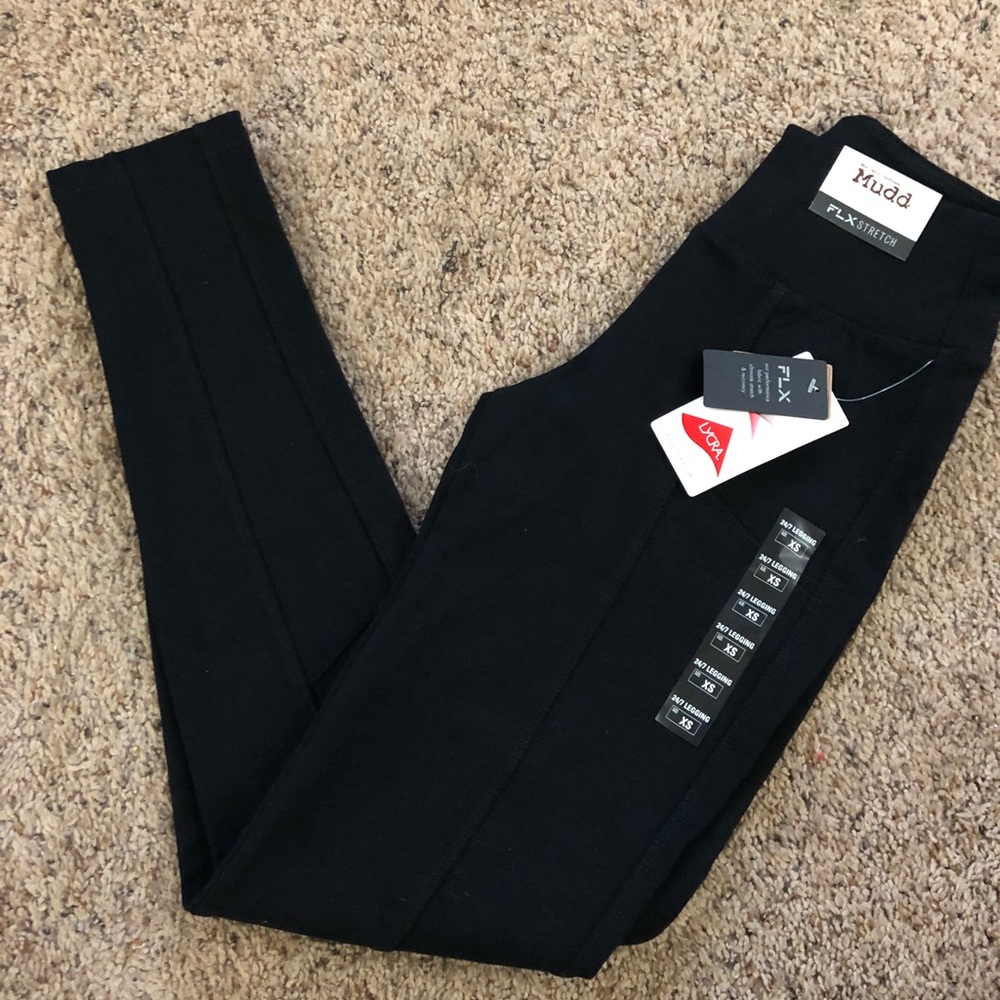 Black stretch pants